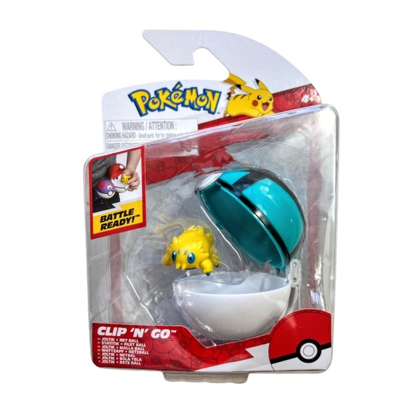 New Jazwares Pokémon Clip 'N' Go Net Ball & Battle Figure - Joltik - Picture 4 of 7
